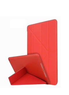 Buy For IPad 9.7" Air 2013 & Air 2nd 2014  5 In 1 Smooth Leather Cover & Soft TPU Back With Pencil Holder  Red in Egypt