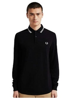 Buy Essential Logo Printed Polo Shirt Black in UAE