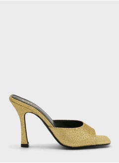 Buy Glittery Square Front Mule Sandal in UAE