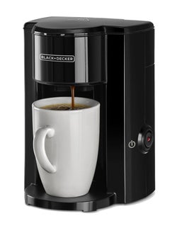 Buy Black & Decker Coffee Maker with Coffee Mug for Drip Coffee Black  DCM25N 330W 1 Cup in Egypt