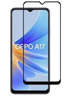 Buy Antistatic ESD Dustproof Premium Quality High Definition Tempered Glass Screen Protector Designed For Oppo A17 in UAE