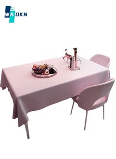 Buy Simple Solid Color Tablecloth for Household Use, PVC Material Table Top Protection, Rectangular Table Top Decoration, Waterproof and Oilproof No-wash Table Cover (140X180 cm-4 Seats) in Saudi Arabia