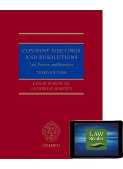 اشتري Company Meetings and Resolutions (Digital Pack): Law, Practice, and Procedure في الامارات