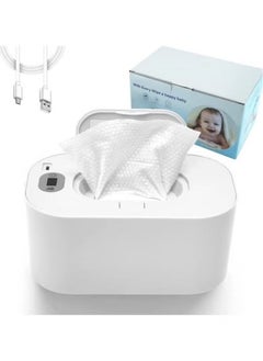 اشتري Wipe Warmer,Baby Wet Wipes Warmer and Dispenser,Large Capacity Wet Wipe Heater,Baby Wipes Heater Thermostat Wet Wipes Box Portable Wipes Heating Box Temperature Adjustable في الامارات