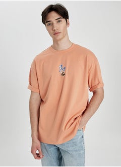 Buy Oversize Fit Crew Neck Printed T-Shirt in UAE