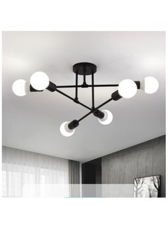 Buy 6 Head Modern Creative LED Chandelier Ceiling Lamp Romantic Minimalist for Bedroom Living Room Dining Room in Saudi Arabia