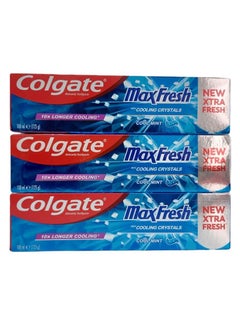 Buy Colgate Maxfresh Cooling Crystals Anticavity Toothpaste 100ml Pack of 3 in UAE