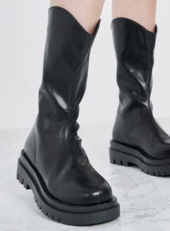 Buy Knee-High Chunky Sole Boots in Saudi Arabia