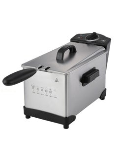 Buy Lynx Stainless Steel Deep Fryer Detachable Oil Tank, Adjustable Thermostat, Nickel Plated Iron Fryer Basket, Anti-slip base | Perfect for French Fries, Chicken Wings  1500W 4L LY-DF-7104 in Saudi Arabia