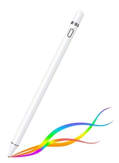 اشتري Stylus Pen for Touch Screens, Active Pencil Smart Digital Pens Fine Point Stylist Compatible with iPhone iPad Pro Air Mini and Other Tablets في الامارات