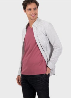 Buy Striped Slim Fit Shirt in Saudi Arabia