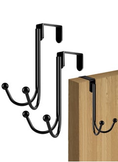 اشتري Over Door Hanger Hook, Broaden Over Door Coat Towel Hanger Stainless Steel Vintage Door Hooks Hanging Storage Rack for Hat Bag Jacket Cabinet for Hanging Clothes, and Decoration Wreath في السعودية