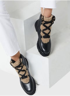 Buy Mosie Shearling Hiker Boots in UAE