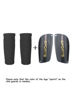 Buy 1 Pair Of Calf Guard Socks And 1 Pair Of Football Shin Guards in UAE