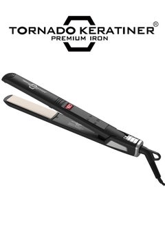 Buy TORNADO KERATINER Professional Hair Straightener | Original Nano Titanium Technology Straightens Dry, Frizzy Hair Curls | 250 Deg. C. (480'f) - 220 Volts in Saudi Arabia