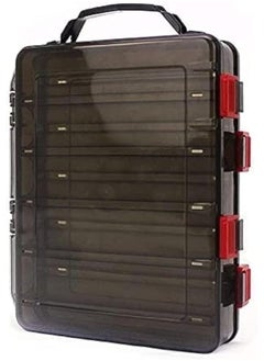 اشتري THE WHITE SHOP Fishing Lure Tackle Box, Fishing Tackle Storage Trays, Double Sided 10 Compartments Waterproof,for Vest Casting Fly Fishing في الامارات