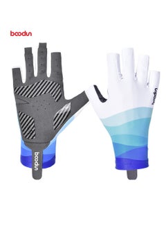 Buy Outdoor Fishing Half Short Finger Breathable Anti Slip Gloves in Saudi Arabia