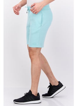 Buy Men Drawstring Palin Basic Short, Sky Blue in UAE