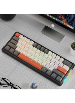 Buy K610 2.4G Wired Wireless Gaming Keyboard,61 Keys Blue Switches Machanical Keyboard with RGB Backlit in Saudi Arabia