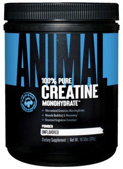 Buy ANIMAL 100% PURE CREATINE MONOHYDRATE 300G UNFLAVORED in UAE