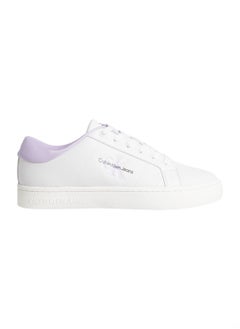 Buy Women's Leather Trainers - Leather, White in Saudi Arabia