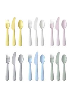 Buy Ikea Kalas 18-Piece Cutlery Set  Mixed Colours (1) -- 1 in Egypt