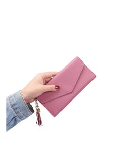 Buy Sleek Lightweight Casual Wallet Pink in UAE