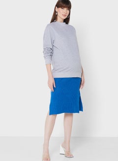 Buy Side Slit Midi Skirt in UAE