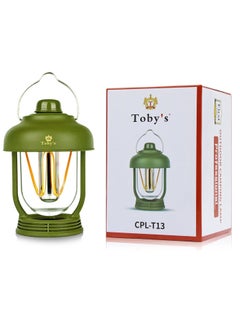 Buy Toby's New Launched CPL-T13 LED Camping Light Waterproof Retro Portable Emergency Light Stepless Dimmable Hanging Tent Lamp Rechargeable for Outdoor Hiking ( Green) in UAE