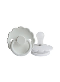 Buy Pack Of 1 Daisy Silicone Baby Pacifier 0-6M Bright White - Size 1 in Saudi Arabia
