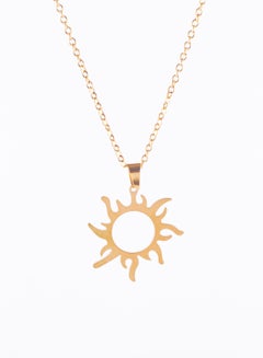 Buy Stainless Steel Necklace Gold with Raponzil Pendant in Egypt