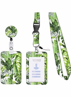 Buy ID Badge Holder with Lanyard - Fashionable Card Holders Retractable Lanyards Soft Fiber, Metal Clip, Sturdy Buckle for Key, Wallet Nurse, Teacher,etc in UAE