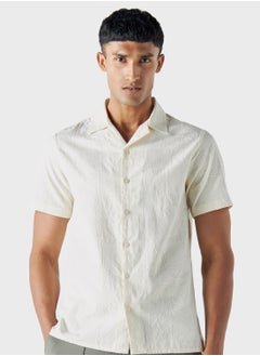 Buy Embroidered Regular Fit Shirt in UAE