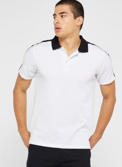 Buy Contrast Detail Polo Shirt in UAE