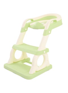 Buy Potty Training Seat, Foldable Potty Chair with Step Stool Ladder, Kids Training Toilet Seat for Boys and Girls (Green) in Saudi Arabia