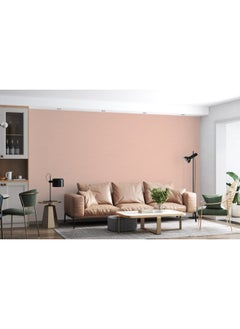 اشتري Pink Paint Color Fabric Wallpaper Covers An Area ​​Up To 4.2Mx3M With Adhesive And Smoothing Tool في مصر