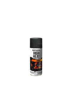 Buy Rust-Oleum Spray Paint Automotive High Heat Flat Black 12oz in UAE