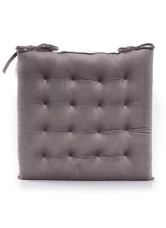 Buy Velvet Seat Pad (Mauve, Polyester, 40 X 40 Cms, 1-Piece) in UAE