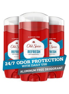 Buy Old Spice Aluminum Free Deodorant for Men, High Endurance Refresh, 3 oz each, Pack of 3 in Saudi Arabia