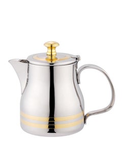 Buy Stainless Steel Coffee Pot Silver + Gold 0.7 L in Saudi Arabia