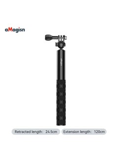 Buy aMagisn 120cm Ball - Head Selfie Stick with Three - Claw Design - Extensible Accessory for DJI/GoPro/Insta360 Action Cameras in UAE