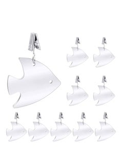 اشتري Tablecloth Weights Heavy Duty Pendant Cute Windproof Stainless Steel Clips for Indoor Outdoor Home Kitchen Wedding Party Picnic Outside Table (10PCS) في السعودية