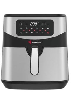 Buy MEBASHI Air Fryer, 9.2 L Capacity, Digital Touch Screen,1800W, Glass Window, Black Steel (ME-AF985) in UAE