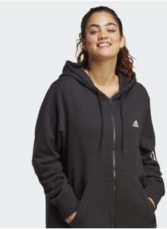 Buy Essentials Linear Full-Zip French Terry Hoodie (Plus Size) in UAE