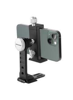 Buy NEEWER Smartphone Tripod Mount Aluminum Alloy, 360° Rotatable Phone Holder with Cold Shoe Mount and Arca Type Base Compatible with iPhone 14 Pro Max Galaxy S22 Ultra Pixel and 2.6”–4” Wide Smartphones in UAE