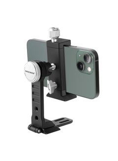 اشتري NEEWER Smartphone Tripod Mount Aluminum Alloy, 360° Rotatable Phone Holder with Cold Shoe Mount and Arca Type Base Compatible with iPhone 14 Pro Max Galaxy S22 Ultra Pixel and 2.6”–4” Wide Smartphones في الامارات