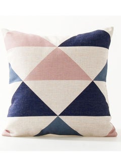 اشتري Geometric Figure Pillowcase, Without Inner Layer, Modern Home Painted Polyester Fiber Pillowcase, 45*45cm في السعودية