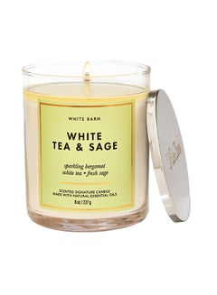 Buy White Tea & Sage Signature Single Wick Candle in UAE