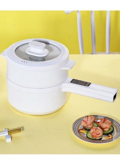 Buy Stainless Steel Electric Food Steamer Multi Layer Cooker with Timer in UAE