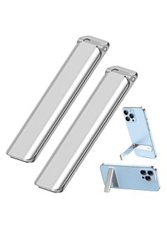 اشتري Cell Phone Kickstand, 2 Pack Vertical and Horizontal Aluminum Phone Stand for Desk, Adjustable Angles Up To 75°, for Desk Compatible with Iphone, Samsung, Ipad, Tablets and More, for 4-12"Smartphones في السعودية